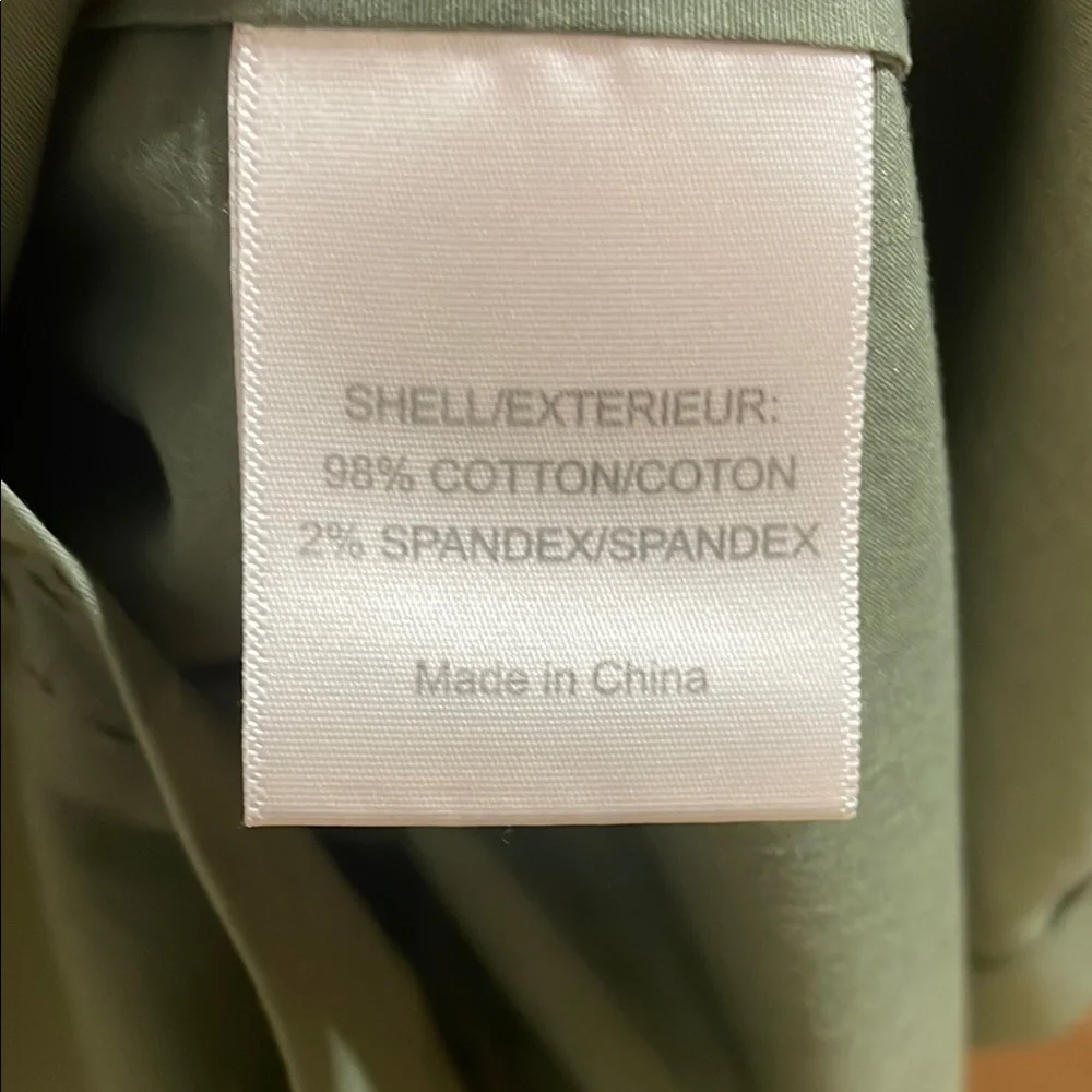 Tory Burch Olive Green Utility Shirt Dress - Picture 6 of 8